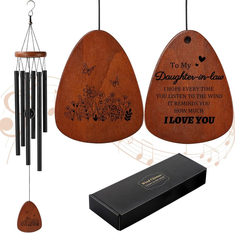 PRSTENLY Daughter in Law Gifts from Mother in Law, Daughter-in-Law Wind Chimes Gifts for Daughter in Laws Birthday Mothers Day Wedding Thanksgiving Christmas - Image 1